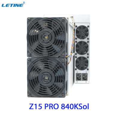Antminer Z15 υπέρ από τον αλγόριθμο Equihash μεταλλείας Bitmain με έναν μέγιστο hashrate της κατανάλωσης ισχύος 2560W 840ksol/s