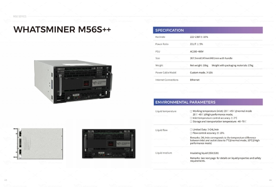 Υδρο υδρόψυξη ψύξης MicroBT Whatsminer M56s 194t 222t M53s++ 22j/T