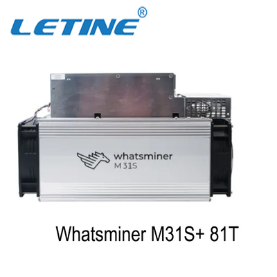 ανθρακωρύχος Sha-256 81T Whatsminer M31s+ M31s μηχανή μεταλλείας νομισμάτων ανθρακωρύχων BTC BTC Asic