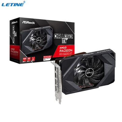 GDDR6 γραφική κάρτα για τη κάρτα γραφικών υπολογιστών γραφείου Asrock Radeon RX 6600 XT Challenger ITX 8GB μεταλλείας