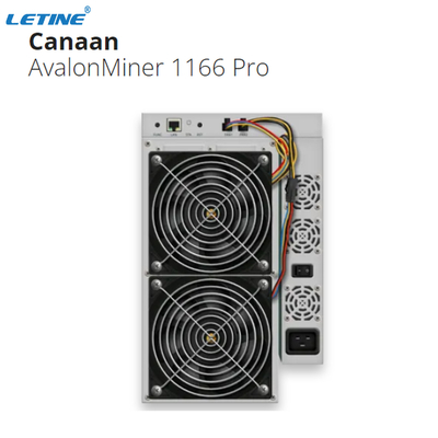 SHA 256 Crypto BTC 81η 3400W Ethernet ανθρακωρύχων διεπαφή Canaan Avalon 1166pro