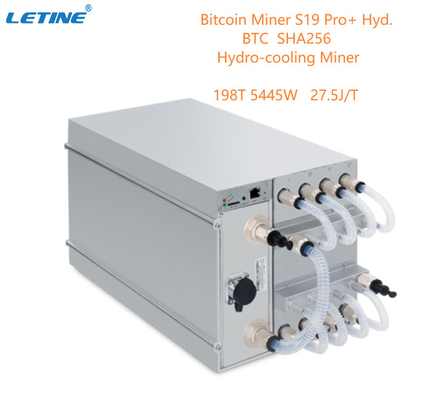 Υδρο ψύξη BTC Asic Antminer Bitmain Antminer S19 Pro+ XYD 198ο 27.5W/T
