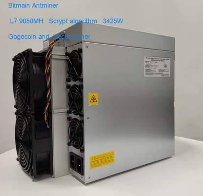 Ανθρακωρύχος 3425W αλγορίθμου Antminer L7 9300mh Scrypt για LTC+ Dogecoin