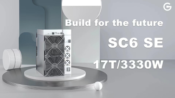 SC6 ανθρακωρύχος Goldshell KDA Asic μηχανών μεταλλείας SE 17T 3330W Cryptocurrency
