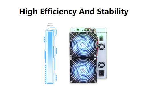 Μηχανή μεταλλείας BTC Bitcoin Avalon A1366 130ο 3250W Sha-256 υψηλό Hashrate