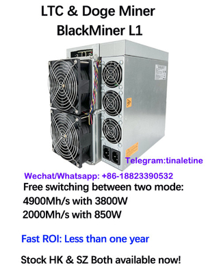 Doge μηχανών μεταλλείας Blackminer L1 Scrypt LTC Litecoin ανθρακωρύχος 4900Mh 3800W