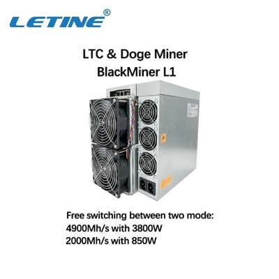 Υψηλός Hashrate LTC ανθρακωρύχος 4900M Blackminer L1 Crypto Scrypt αλγόριθμος