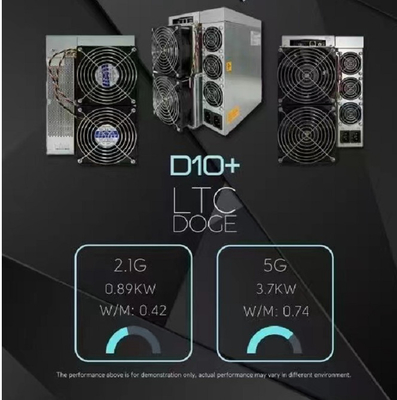 Σφυρί D10+ 5000M Doge LTC ανθρακωρύχος 2100M Asic πιό μικρή κατανάλωση ισχύος 890W