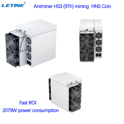 Γρήγορος ανθρακωρύχος Bitmain Antminer HS3 9T 2079W Blake2B + SHA3 Algo ROI HNS Asic