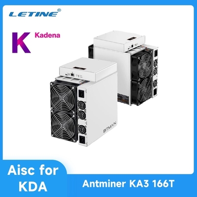 Ανθρακωρύχος αερόψυξης ανθρακωρύχων 166T Blake2S Antminer KA3 KDA Asic Bitmain