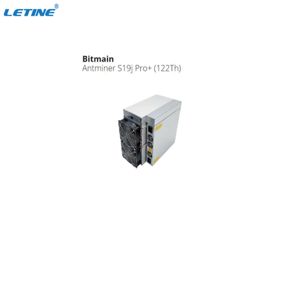 Ανθρακωρύχος S19j Pro+ 122T SHA 256 ανθρακωρύχος 3355W Bitcoin ανθρακωρύχων Bitmain BTC αλυσίδων φραγμών αλγορίθμου