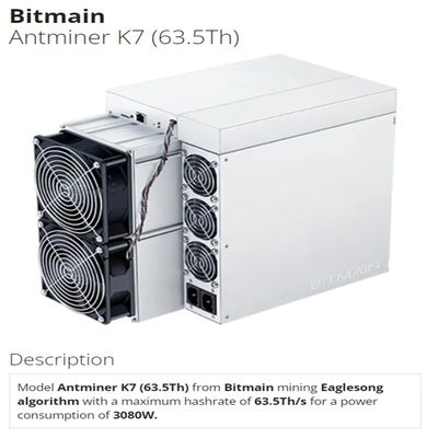 Ανθρακωρύχος iBelink BM K3 Goldshell KD Max ανθρακωρύχων 63.5th/s Ckb Antminer K7 ανθρακωρύχων Bitmain Asic αποθεμάτων
