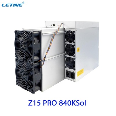 Antminer Z15 υπέρ από τον αλγόριθμο Equihash μεταλλείας Bitmain με έναν μέγιστο hashrate της κατανάλωσης ισχύος 2560W 840ksol/s