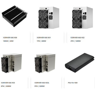Ανθρακωρύχος Antminer KS3 8.3T μηχανών μεταλλείας Iceriver KS2 KS0 KS3 3188W Asic KAS