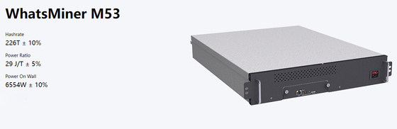 Μηχανή υδρόψυξης ανθρακωρύχων Whatsminer M53s+ M53s M33S+ M33S++ MicroBT Bitcoin Asic