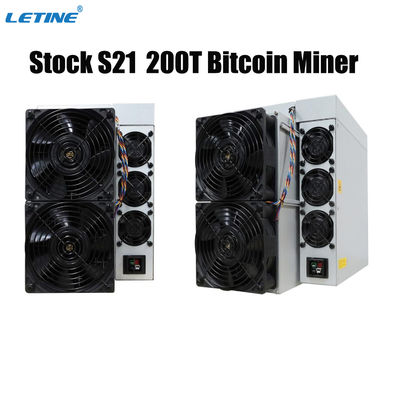 Bitmain Antminer S21 200T BTC Asic Miner 17.5W/J 3550W Μηχανή εξόρυξης Bitcoin