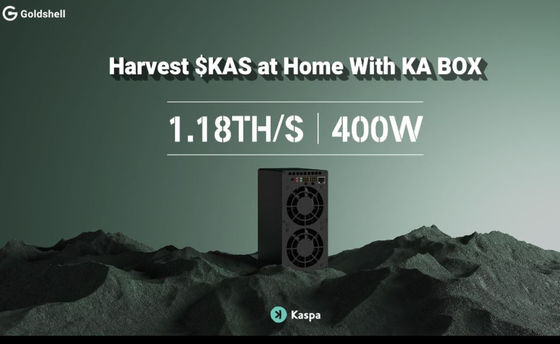 Νέο Kaspa Miner KA Box Glodshell KA BOX 1.18T 400W για τον Kas miner