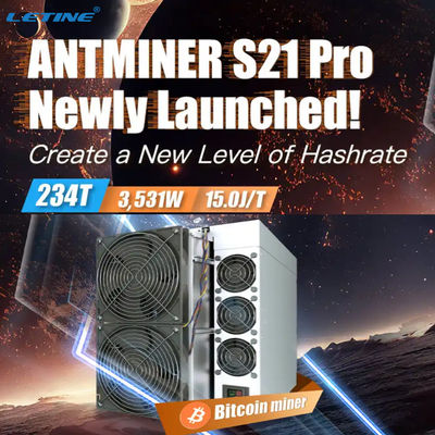 Τα μελλοντικά Bitcoin Miner S21 Pro 234T 3510W 15J/T BTC BCH BSV SHA256 Air-Cooling Miner