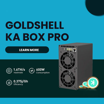 Home Mute Kaspa Miner Goldhsell KA Box Pro 1.6Th/s 600W Αλγόριθμος KHeavyHash