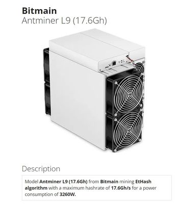 Bitmain Asic Antminer L9 16G Letcoin Doge Διπλή εξόρυξη 3360W L7 9050M Εξόρυξη μηχανή