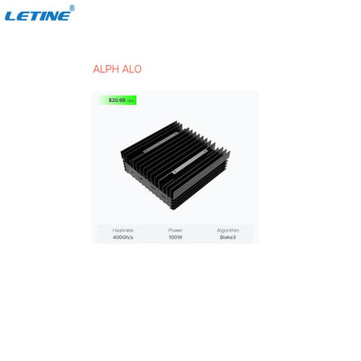 IceRiver ALPH AL0 400GH/S 100W Μηχανή εξόρυξης αλεφίου Blake3 αλγόριθμος ALPH Coin