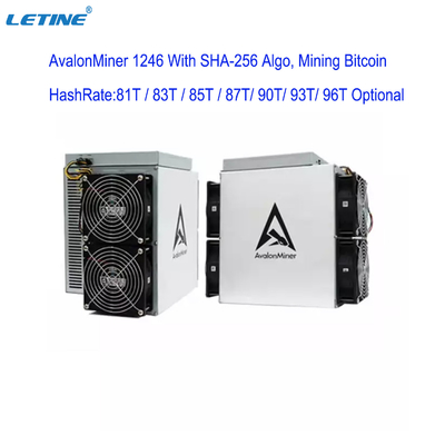 ανθρακωρύχος 90T 93T 96T Avalon A1246 87T 1246 85T Sha-256 Bitcoin