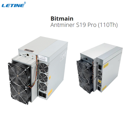 Ολοκαίνουργια μηχανή μεταλλείας Bitmain Antminer S19Pro 110T S19 υπέρ 110T S19J υπέρ 104T 100T 96T Asic Bitcoin