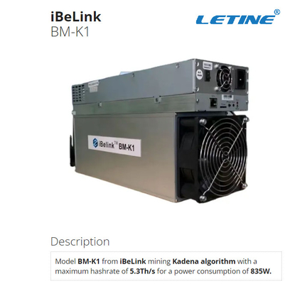 BM-K1 άσπρη διεπαφή Ethernet ανθρακωρύχων 74db 12V iBeLink για το νόμισμα Kadena KDA μεταλλείας