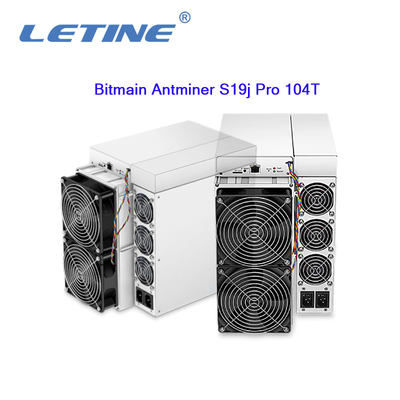 ΥΠΈΡ 104T Sha-256 BTB Aisc Miner3068W Hashrate 104T Bitmain ανθρακωρύχος Asic Antminer S19J