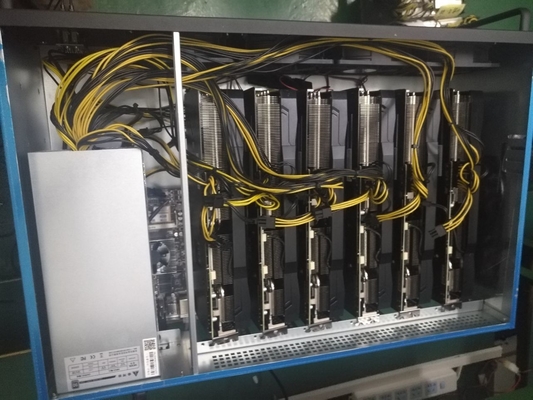 Μηχανή μεταλλείας μεταλλείας ETH LTC εγκαταστάσεων γεώτρησης μεταλλείας M06S 6GPU dogecoin