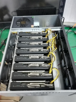 Κιβώτιο 8gpu μεταλλείας νομισμάτων μεταλλείας ETH LTC dogecoin XCH εγκαταστάσεων γεώτρησης μεταλλείας M08S 8GPU
