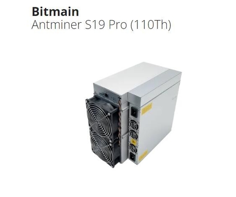 Ανθρακωρύχος Bitmain Antminer S19 ΥΠΈΡ 110ο χρησιμοποιημένο S19A υπέρ 110T Bitcoin Sha256 BTC
