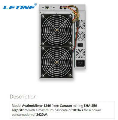 Διεπαφή BTC 87T 90T 93T Avalon A1246 85t SHA256 3420W Ethernet