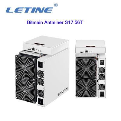 Ανθρακωρύχος μηχανών μεταλλείας Bitmain Antminer S17 56T 2520W BTC από δεύτερο χέρι T17 64T S17+ 73T 76T Asic