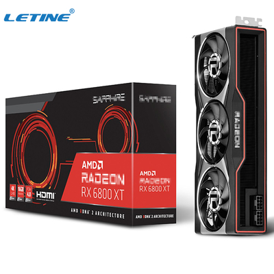 Κάρτα γραφικών AMD Radeon Rx 6800 διακοσοπενηνταεξάμπιτες 69Mh/s ETH hashrate Rx 6900xt 6700xt τηλεοπτικές κάρτες xt 16Gb για την εγκατάσταση γεώτρησης μεταλλείας Gpu