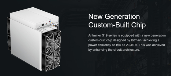 Ανθρακωρύχος S19J υπέρ 110T Sha-256 ανθρακωρύχος antminer s19 υπέρ 104T 96T 95T Aisc Bitmain BTC