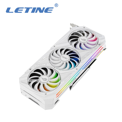 Υψηλή rog-strix-rtx3090-o24g-ΑΣΠΡΗ κάρτα γραφικών Hashrate με 24GB GDDR6X 1890 MHZ υποστήριξης overclock