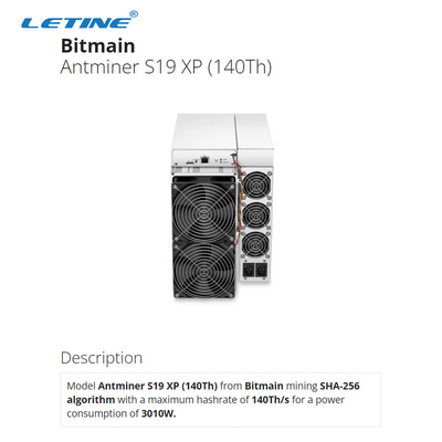 S19 XP 140Ο 3100W Bitmain Asic Antminer υψηλό Hashrate 75db