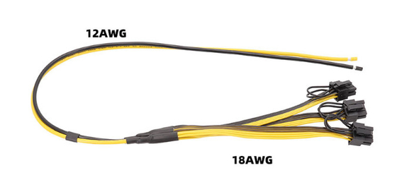 Καλώδιο μεταλλείας 12AWG 18AWG GPU