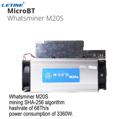 Χρησιμοποιημένοι Sha-256 BTC Blockchain οι ανθρακωρύχοι MicroBT Whatsminer M20S 68T 70T δάγκωσαν τον ΑΝΘΡΑΚΩΡΎΧΟ νομισμάτων