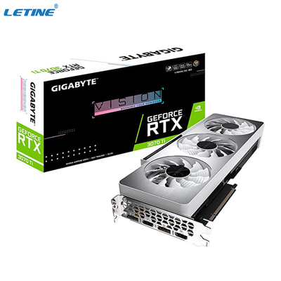 Ασημένιο χρώματος GIGABYTE GeForce RTX 3070 γραφική κάρτα 3070 της OC 8G οράματος Tj rtx καρτών ανθρακωρύχων γραφικό