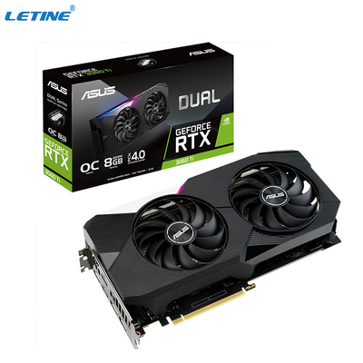 Κάρτα γραφικών ASUS διπλός-rtx3060ti-o8g-V2 τυχερού παιχνιδιού Hashrate κλειδαριών