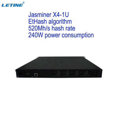 Ανθρακωρύχος Jasminer X4 1U 520MH 240W Ethereum μηχανών μεταλλείας Ethash ETH κ.λπ. Asic
