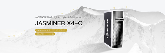 Να τοποθετήσει ανθρακωρύχων 1040mh 480W 40db EtHash Jasminer x4-q 3U τυποποιημένα κρυμμένα Algo αυτιά