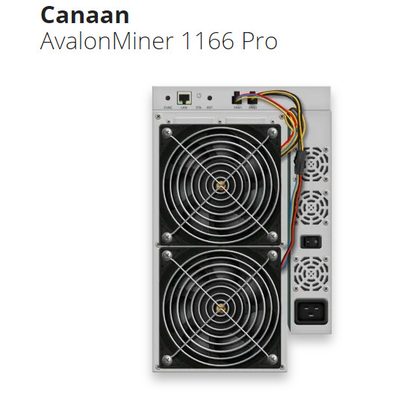 SHA 256 ανθρακωρύχος 1166 Avalon ανθρακωρύχων Bitcoin ASIC υπέρ ανεμιστήρες 81Th/S 12038X4