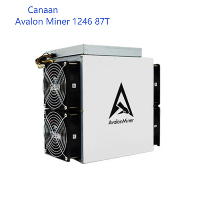 Ανθρακωρύχος Canaan Avalon 1246 87T SHA 256 A1246 87T BTC Asic αλγόριθμος