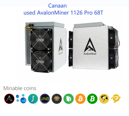 Υπέρ χρησιμοποιημένος Avalon ανθρακωρύχος 68Th/S 50W/T SHA 256 1126 Algo για τη μεταλλεία Bitcon