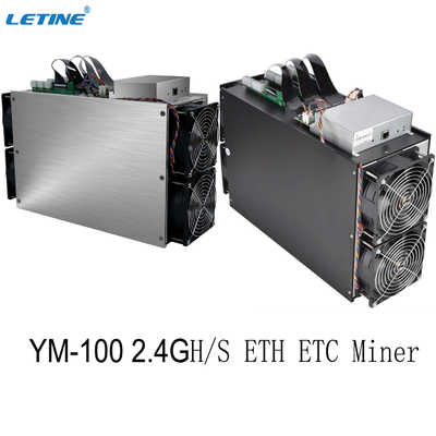 Ym-100 Crypto αλγορίθμου Ethash ανθρακωρύχων Asic ETH ανθρακωρύχος μηχανών μεταλλείας Ethereum 2400MH 2200M 2100M Blockchain